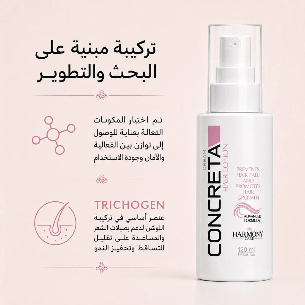 تركيبة Trichogen في لوشن كونكريتا