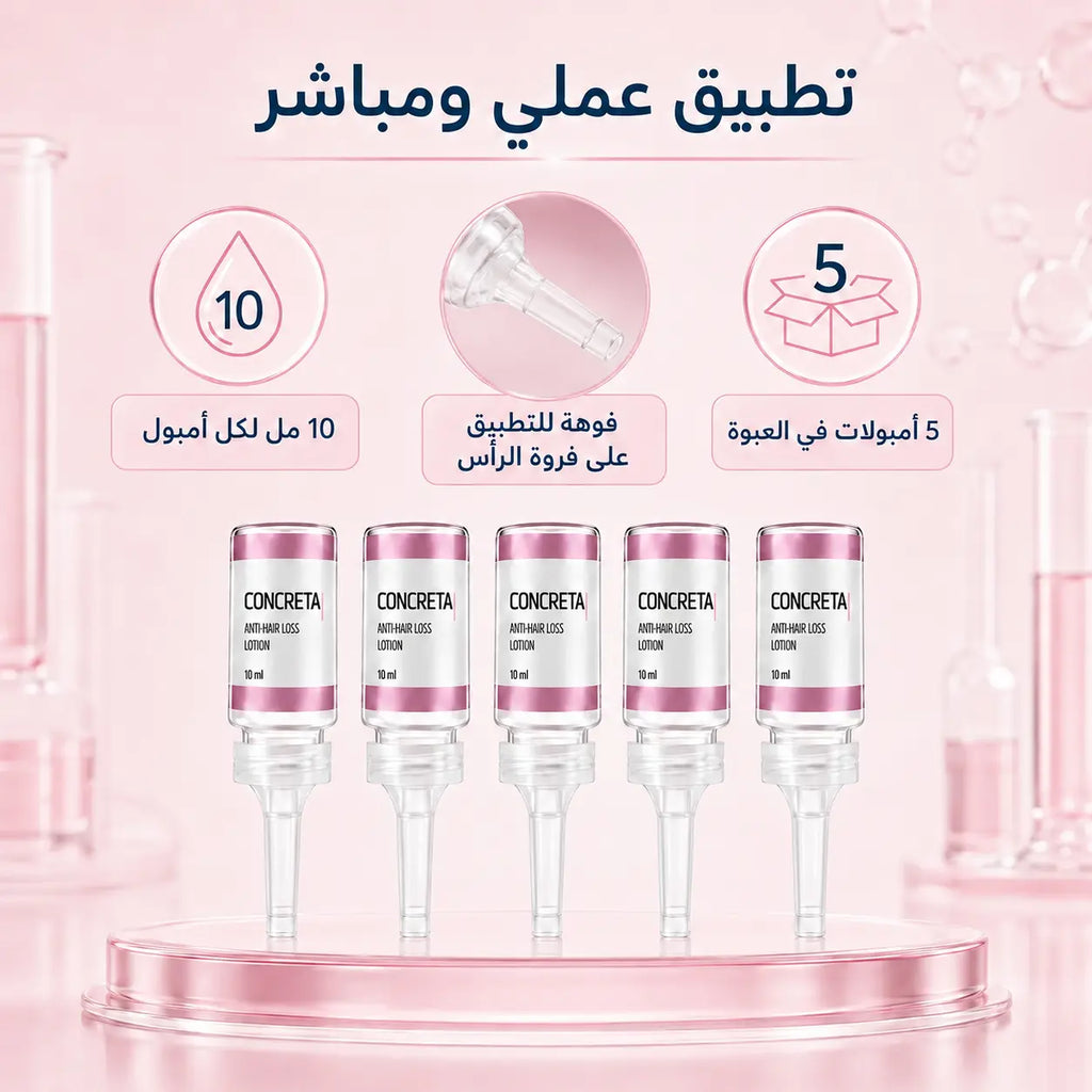 سهولة تطبيق أمبولات كونكريتا - 5 أمبولات