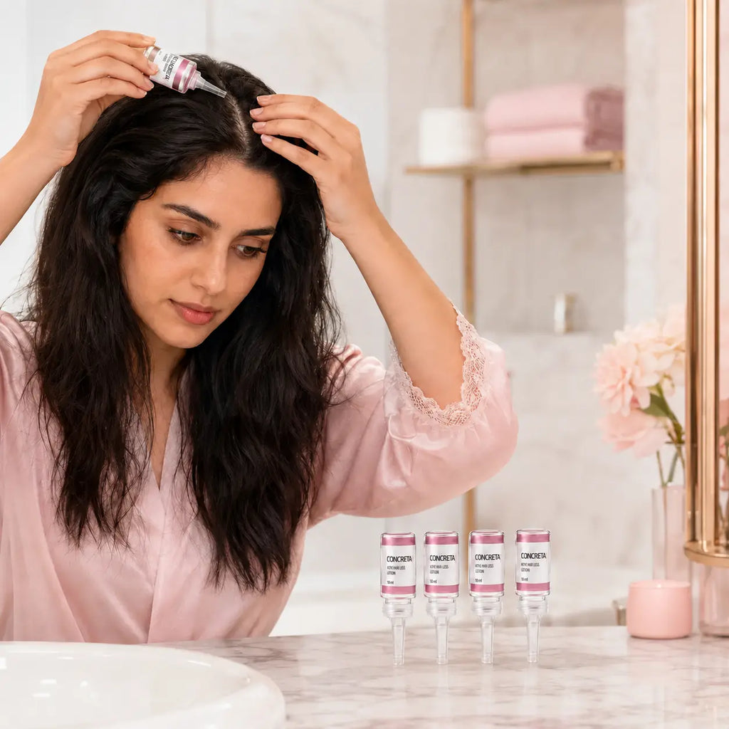 استخدام أمبولات كونكريتا على فروة الرأس - إجمالي 5 أمبولات